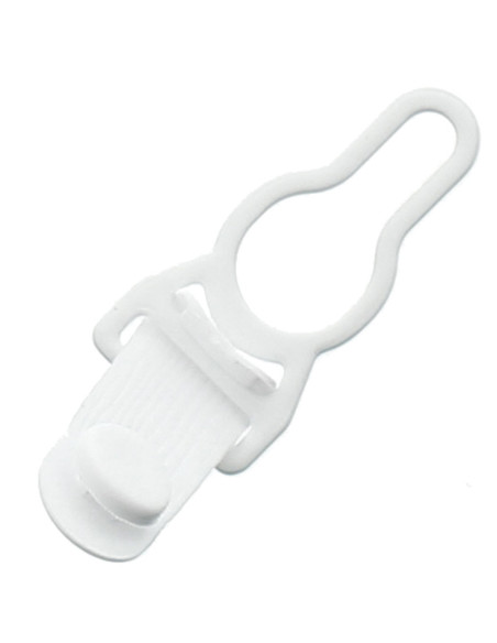 Metal garter belt loop - White