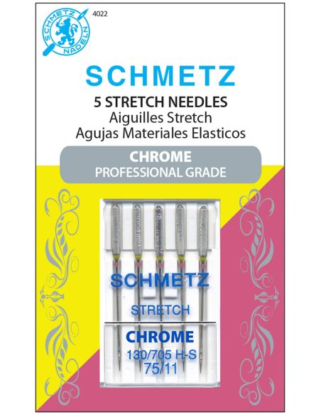 Chrome stretch needles Schmetz