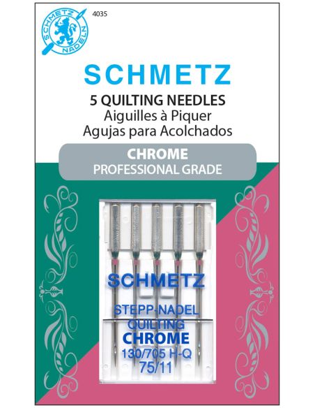 Schmetz chrome quilting needles