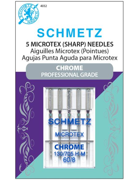Schmetz chrome microtex needles