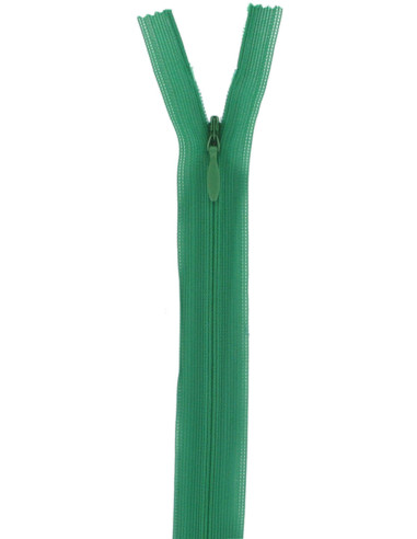 Invisible zipper - Emerald green