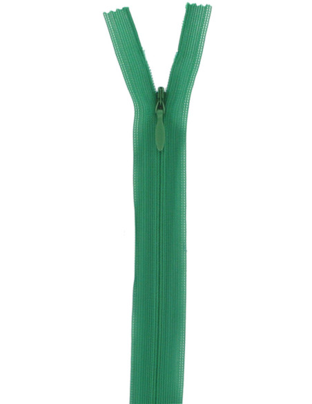 Invisible zipper - Emerald green