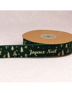 Merry Christmas velvet ribbon - Green