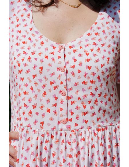Viscose fabric I Love You - Lise Tailor