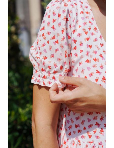 Viscose fabric I Love You - Lise Tailor