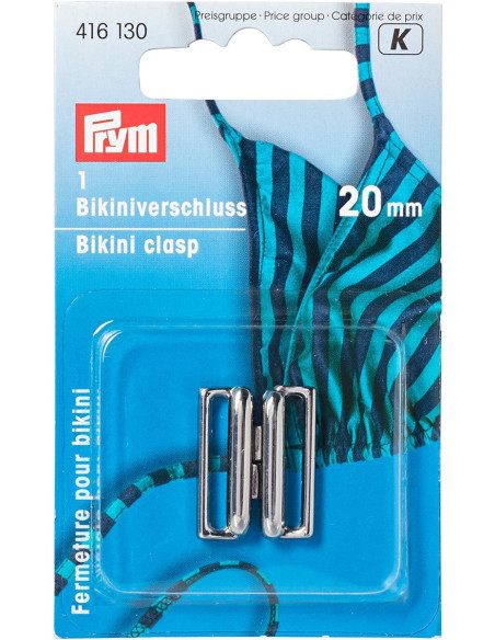 Metal Square Swimsuit Clips - Silver