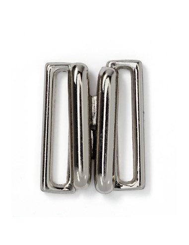 Metal Square Swimsuit Clips - Silver