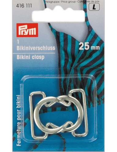 Metal Swimsuit Clips Circles - Silver