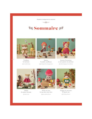 Book of dolls & amigurumis in autumn