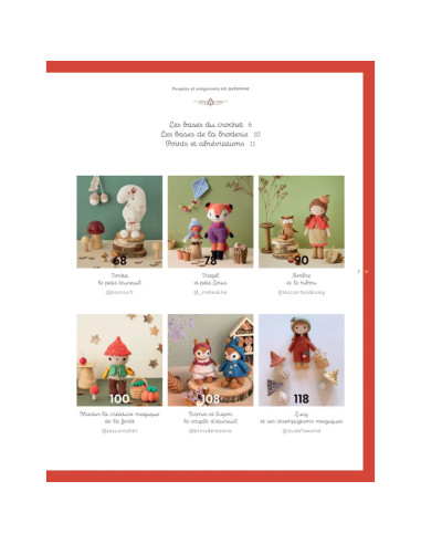 Book of dolls & amigurumis in autumn
