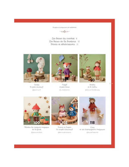 Book of dolls & amigurumis in autumn