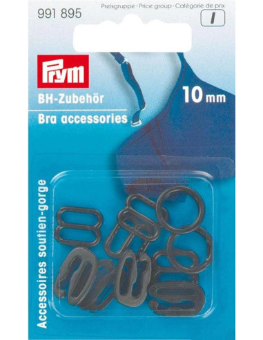10 mm black bra accessories