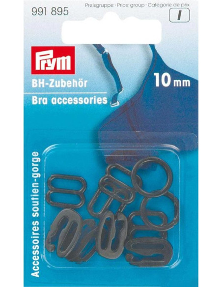 10 mm black bra accessories