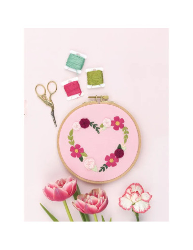 Embroidery book of flowers