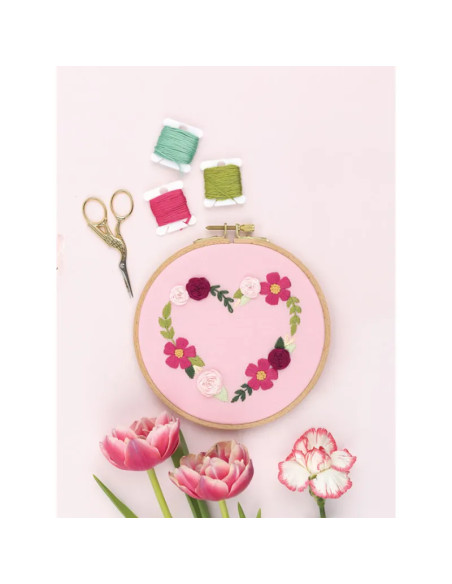 Embroidery book of flowers