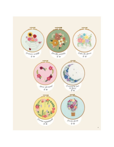 Embroidery book of flowers
