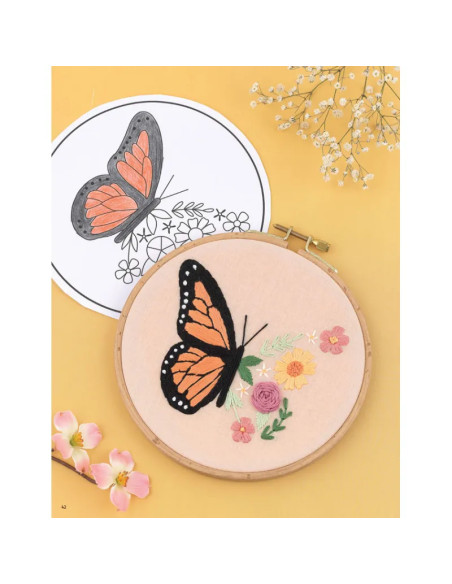 Embroidery book of flowers