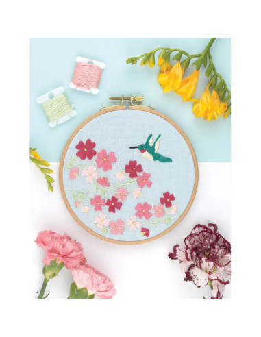 Embroidery book of flowers