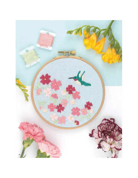 Embroidery book of flowers
