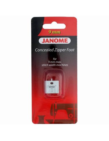 Janome invisible zipper foot