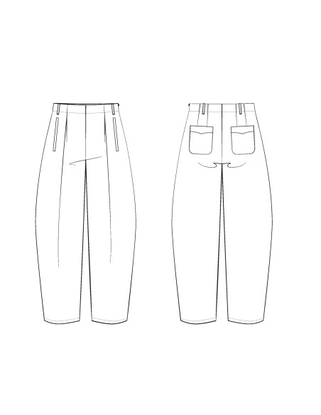 Andréa pants pattern - Maison Fauve