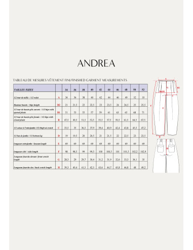 Andréa pants pattern - Maison Fauve