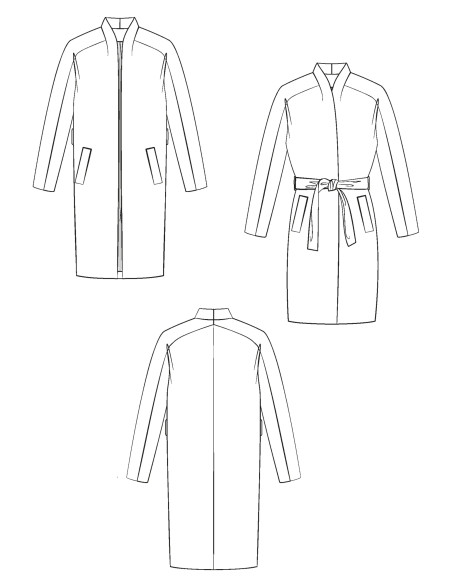 Marcello Coat Pattern - Maison Fauve