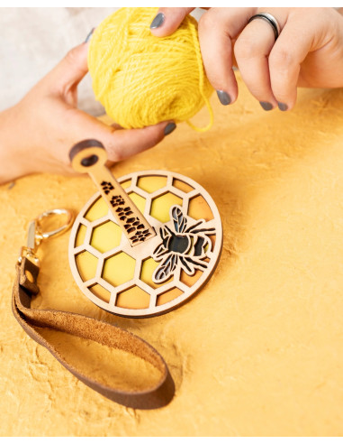 Bee Yarn Ball Holder Bracelet