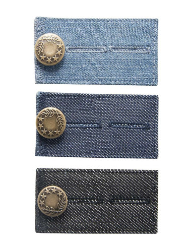 Easy Fit metal extension buttons for jeans
