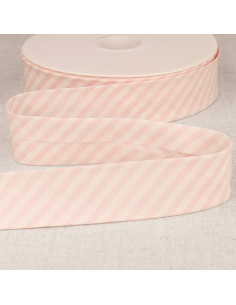 Pastel stripe bias - Pink