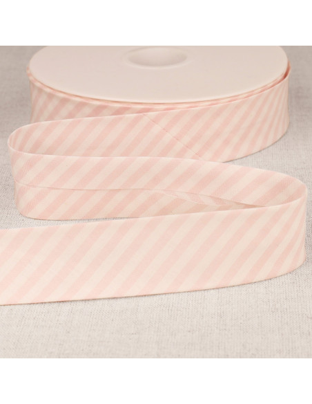 Pastel stripe bias - Pink