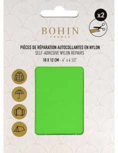 Bohin self-adhesive nylon repair patches - Apple green