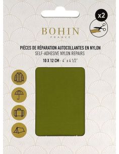 Bohin Nylon Self-Adhesive Repair Patches - Leaf Green