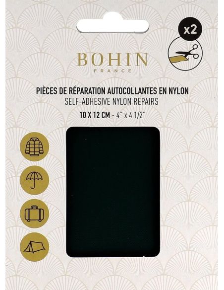 Bohin Nylon Self-Adhesive Repair Patches - Dark Green