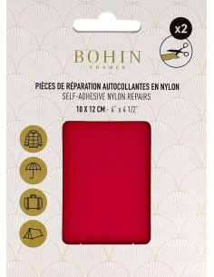 Bohin self-adhesive nylon repair patches - Fuchsia pink