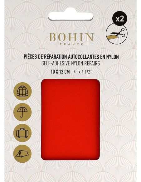 Bohin Nylon Self-Adhesive Repair Patches - Orange