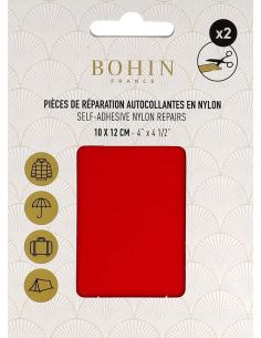Bohin Nylon Self-Adhesive Repair Patches - Red