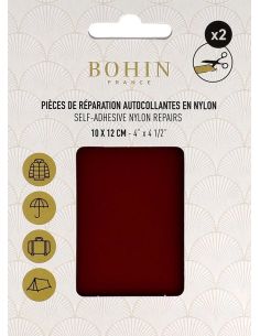 Bohin Nylon Self-Adhesive Repair Patches - Bordeaux