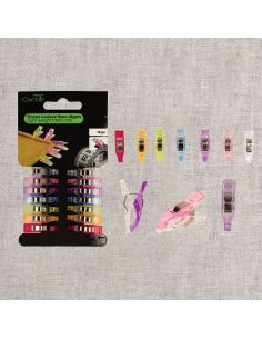 Set of 14 mini clips for lightweight fabrics