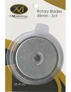5 replacement blades for Martelli rotary cutter - 45 mm