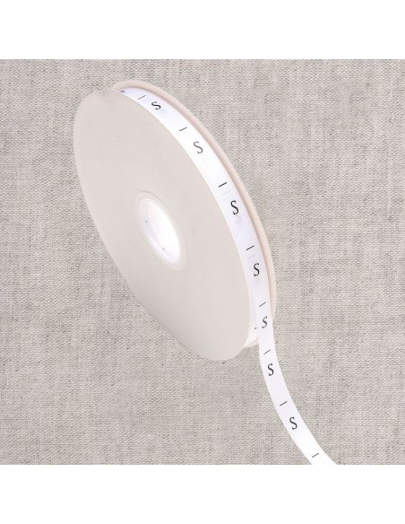 Size label ribbon - White
