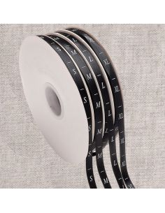 Size label ribbon - Black