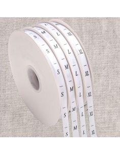 Size label ribbon - White