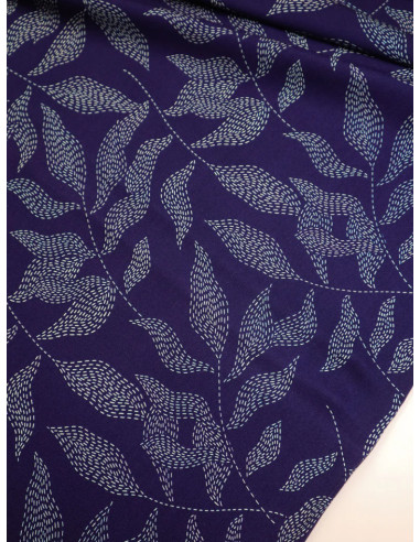 Lulu viscose twill fabric - Indigo