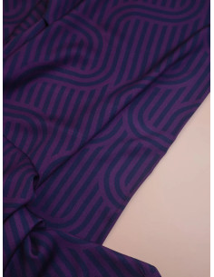 Ziggy Viscose Twill Fabric - Purple 2