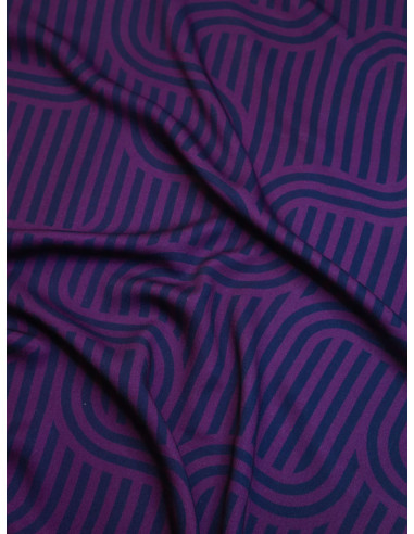 Tissu twill viscose Ziggy - Violet