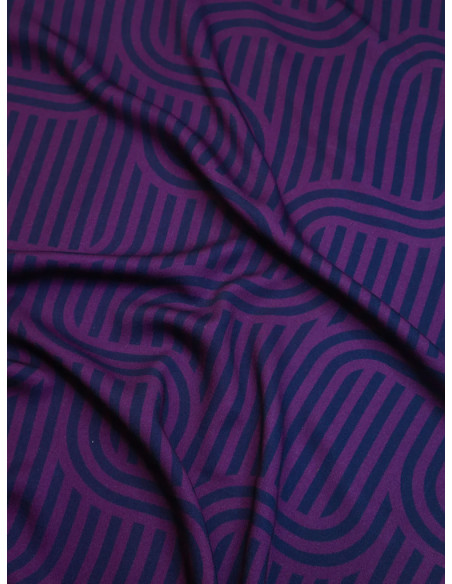 Tissu twill viscose Ziggy - Violet