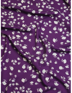 Viscose twill fabric Puff - Purple 2