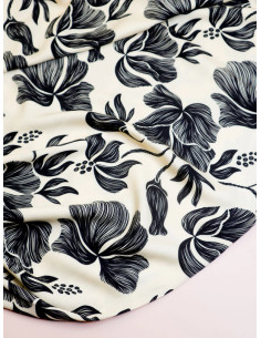 Loa viscose twill fabric - Black 2