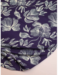 Loa Indigo Viscose Twill Fabric 2